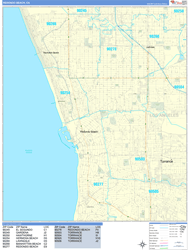 Redondo Beach Wall Map Basic Style 2024